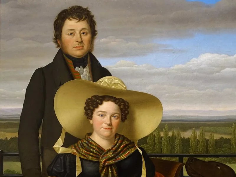 1784-Gotthelf Leberecht Glaeser - Friedrich Philipp e Albertine Magdalene Girsch, 1825 - Museo Statale dell'Assia di Darmstadt - Darmstadt